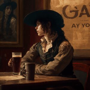 Creative solo worker in a cafe