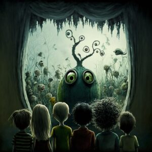 Humans watching a garden grow