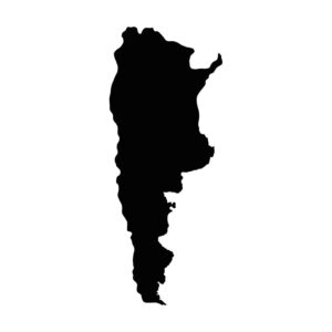 country outline argentina