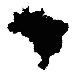 country outline brazil