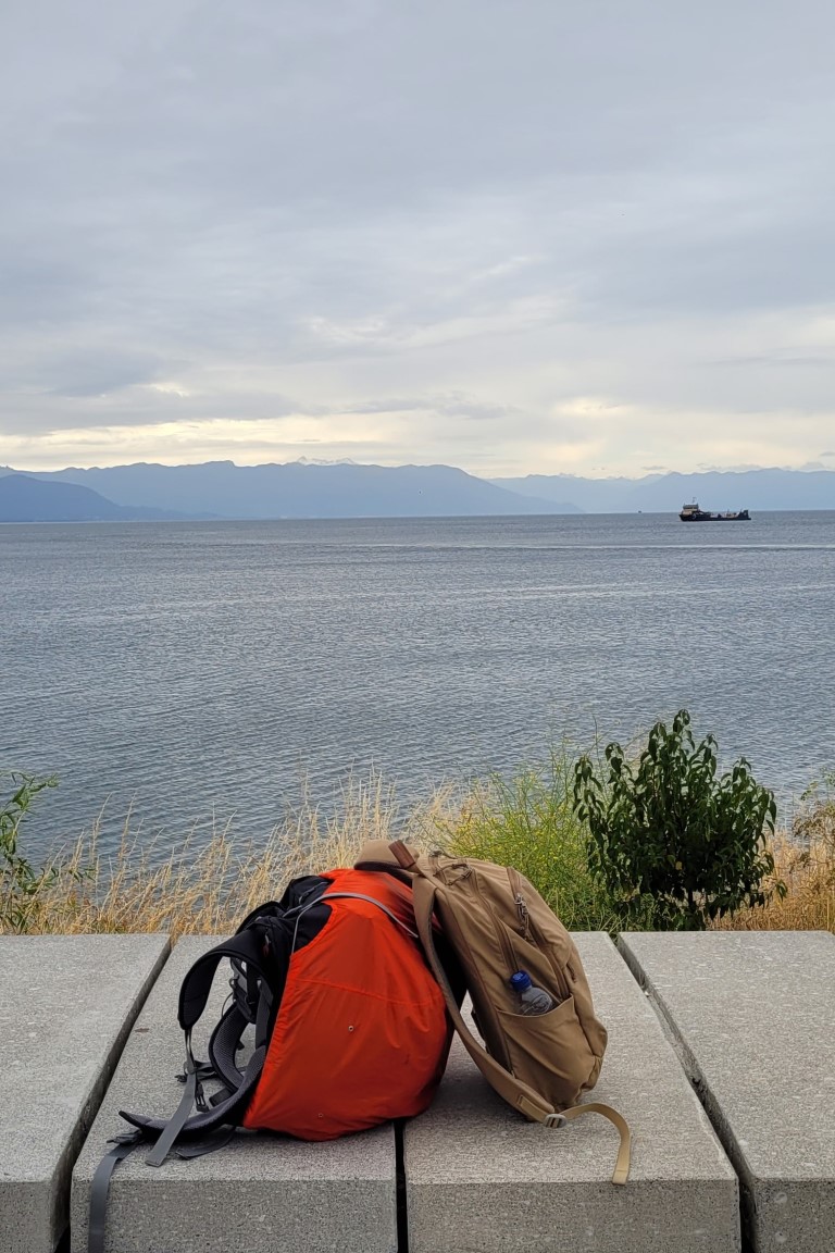 From Long-Term Rental to Worldwide Temporary Living Two backpacks, a lake, and a boat