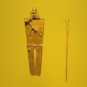 gold figurine of a shaman