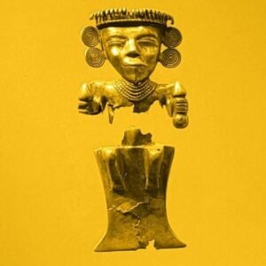 gold figurine of a man